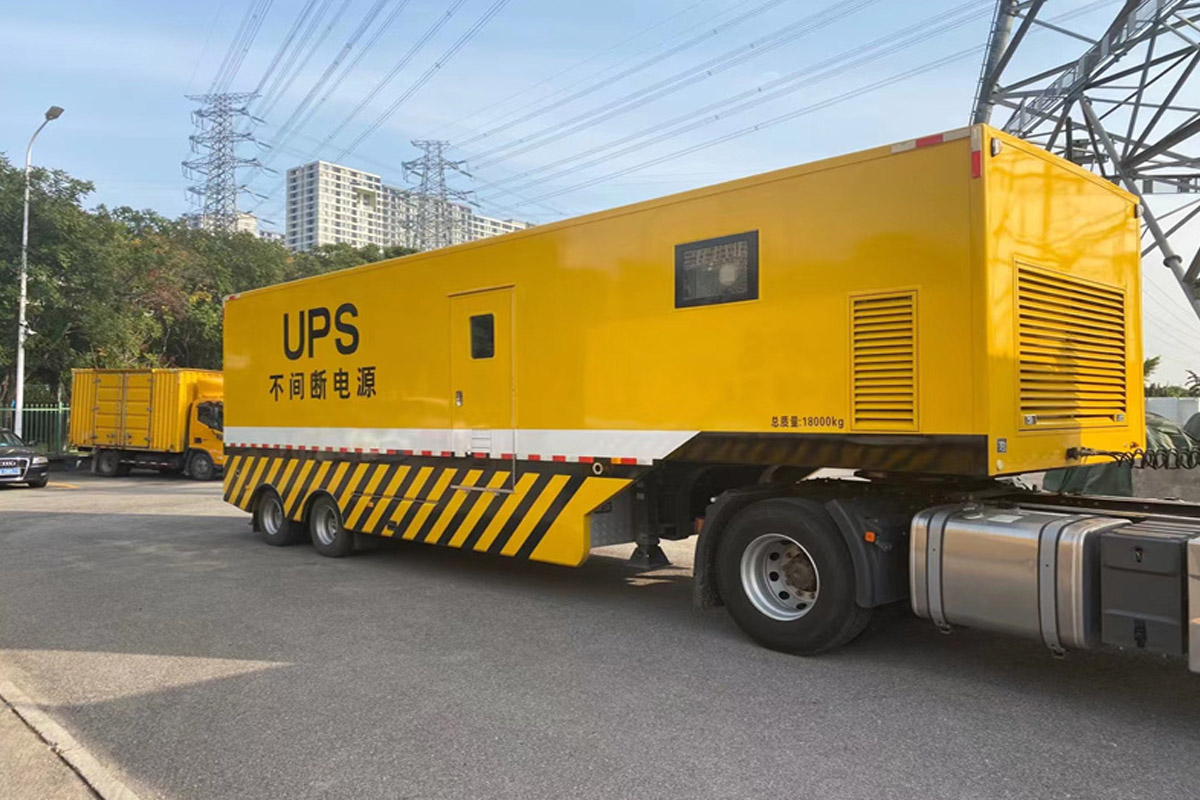 虞城发电机租赁施工现场