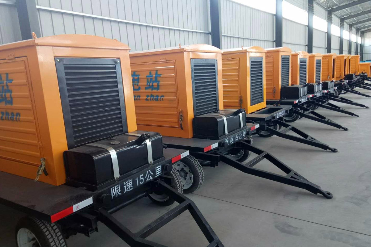虞城发电机租赁施工现场
